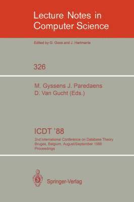 Marc Gyssens, Jan Paredaens, Dirk Van Gucht, Dirk van Gucht - ICDT '88, Häftad