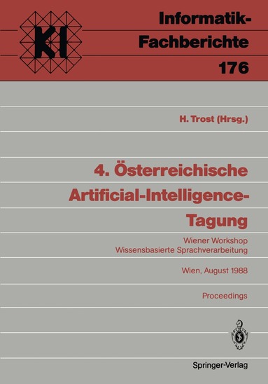 Harald Trost - 4. Österreichische Artificial-Intelligence-Tagung, Häftad