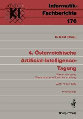 Harald Trost - 4. Österreichische Artificial-Intelligence-Tagung, Häftad