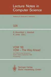 bokomslag VDM '88. VDM - The Way Ahead