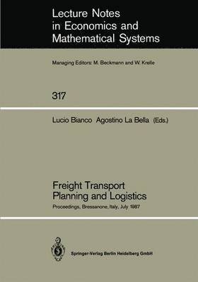 Freight Transport Planning and Logistics 1