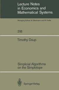 bokomslag Simplicial Algorithms on the Simplotope