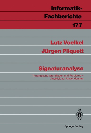 bokomslag Signaturanalyse