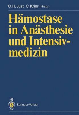 bokomslag Hmostase in Ansthesie und Intensivmedizin