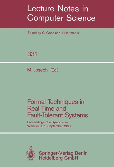 bokomslag Formal Techniques in Real-Time and Fault-Tolerant Systems