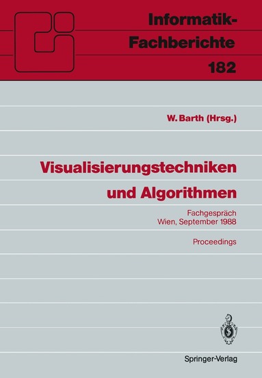 Wilhelm Barth, Wilhelm Barth - Visualisierungstechniken und Algorithmen, Häftad