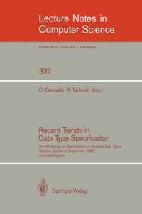 bokomslag Recent Trends in Data Type Specification