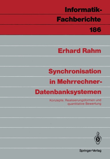 bokomslag Synchronisation in Mehrrechner-Datenbanksystemen
