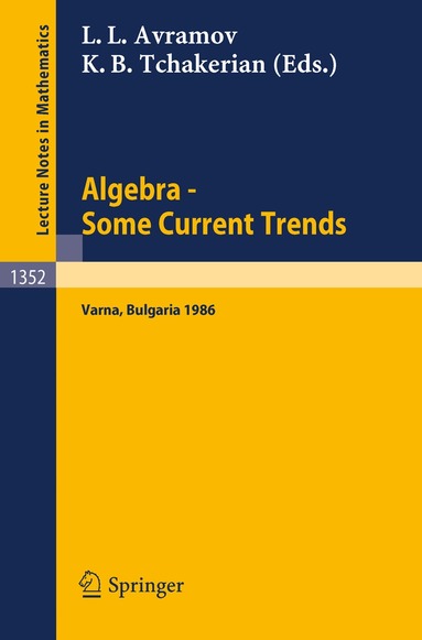 Luchezar L. Avramov, Kerope B. Tchakerian - Algebra. Some Current Trends, Häftad