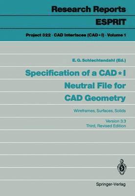 Specification of a CAD * I Neutral File for CAD Geometry 1