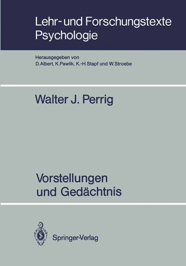 Walter J. Perrig - Vorstellungen und Gedächtnis, Häftad