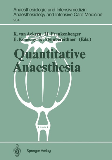 bokomslag Quantitative Anaesthesia