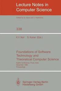 bokomslag Foundations of Software Technology and Theoretical Computer Science