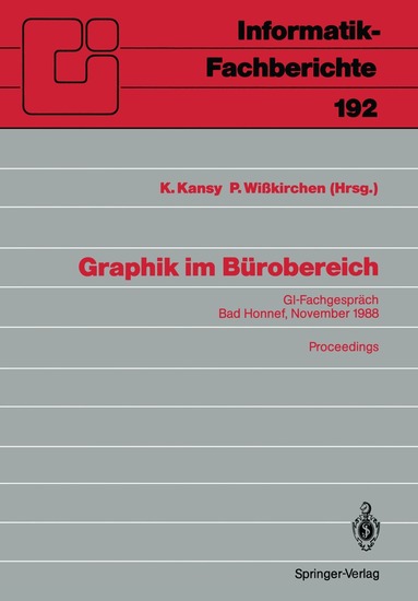Klaus Kansy, Peter Wißkirchen - Graphik im Bürobereich, Häftad