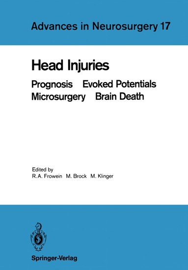 Reinhold A. Frowein, Mario Brock, Margareta Klinger - Head Injuries, Häftad