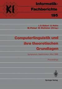 bokomslag Computerlinguistik und ihre theoretischen Grundlagen