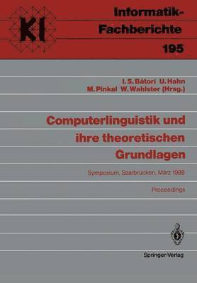 Computerlinguistik und ihre theoretischen Grundlagen 1