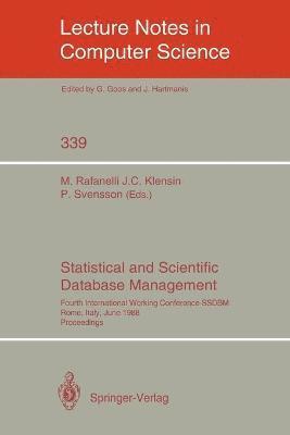 bokomslag Statistical and Scientific Database Management