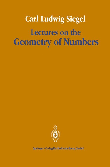 bokomslag Lectures on the Geometry of Numbers