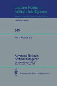 bokomslag Advanced Topics in Artificial Intelligence