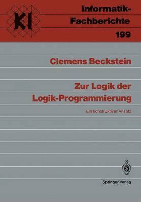 bokomslag Zur Logik der Logik-Programmierung