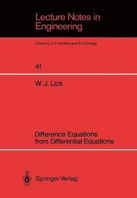 bokomslag Difference Equations from Differential Equations