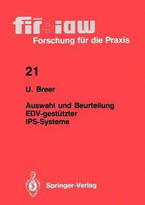 bokomslag Auswahl und Beurteilung EDV-gestützter IPS-Systeme