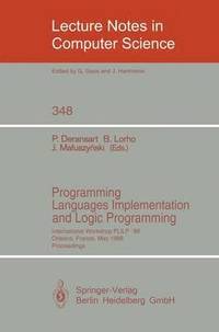 bokomslag Programming Languages Implementation and Logic Programming
