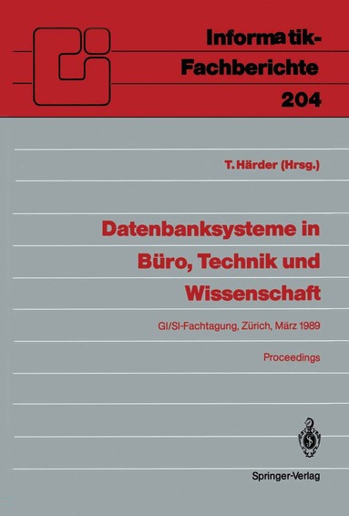 Theo Härder - Datenbanksysteme in Büro, Technik und Wissenschaft, Häftad