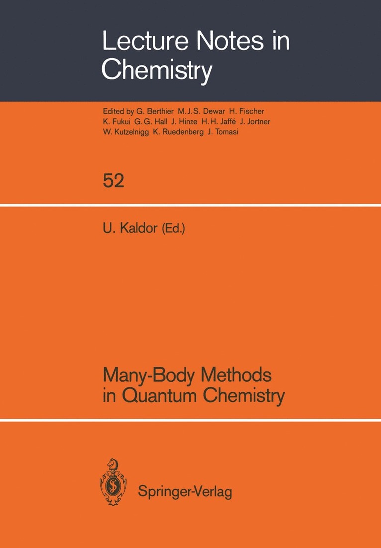 Uzi Kaldor - Many-Body Methods in Quantum Chemistry, Häftad