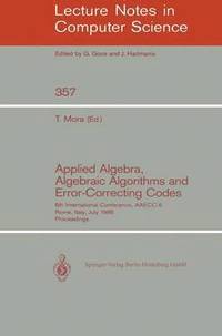 bokomslag Applied Algebra, Algebraic Algorithms and Error-Correcting Codes