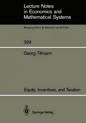 bokomslag Equity, Incentives, and Taxation