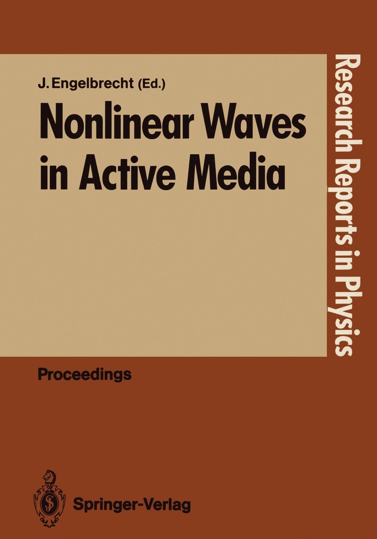 Jüri Engelbrecht, Jüri Engelbrecht - Nonlinear Waves in Active Media, Häftad