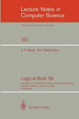 bokomslag Logic at Botik '89