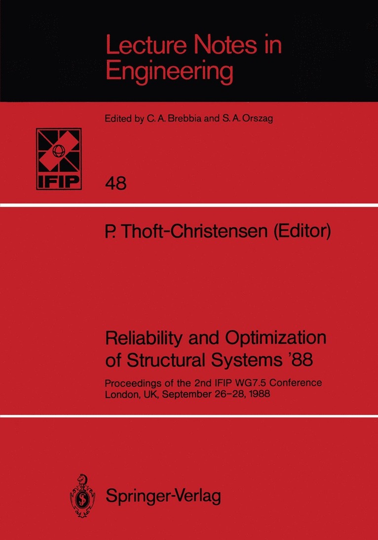 P. Thoft-Christensen, P. Thoft-Christensen - Reliability and Optimization of Structural Systems ’88, Häftad