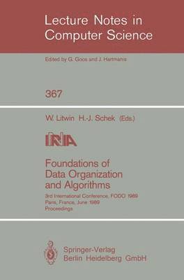 Foundations of Data Organization and Algorithms 1