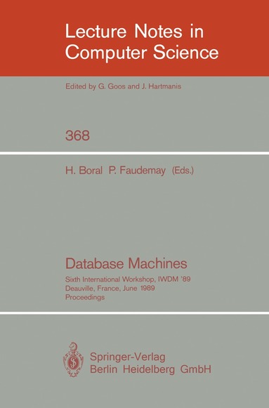 Haran Boral, Pascal Faudemay - Database Machines, Häftad