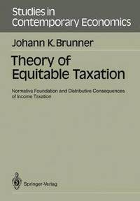 bokomslag Theory of Equitable Taxation