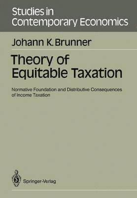 bokomslag Theory of Equitable Taxation