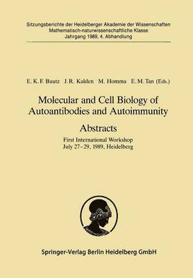 Molecular and Cell Biology of Autoantibodies and Autoimmunity. Abstracts 1