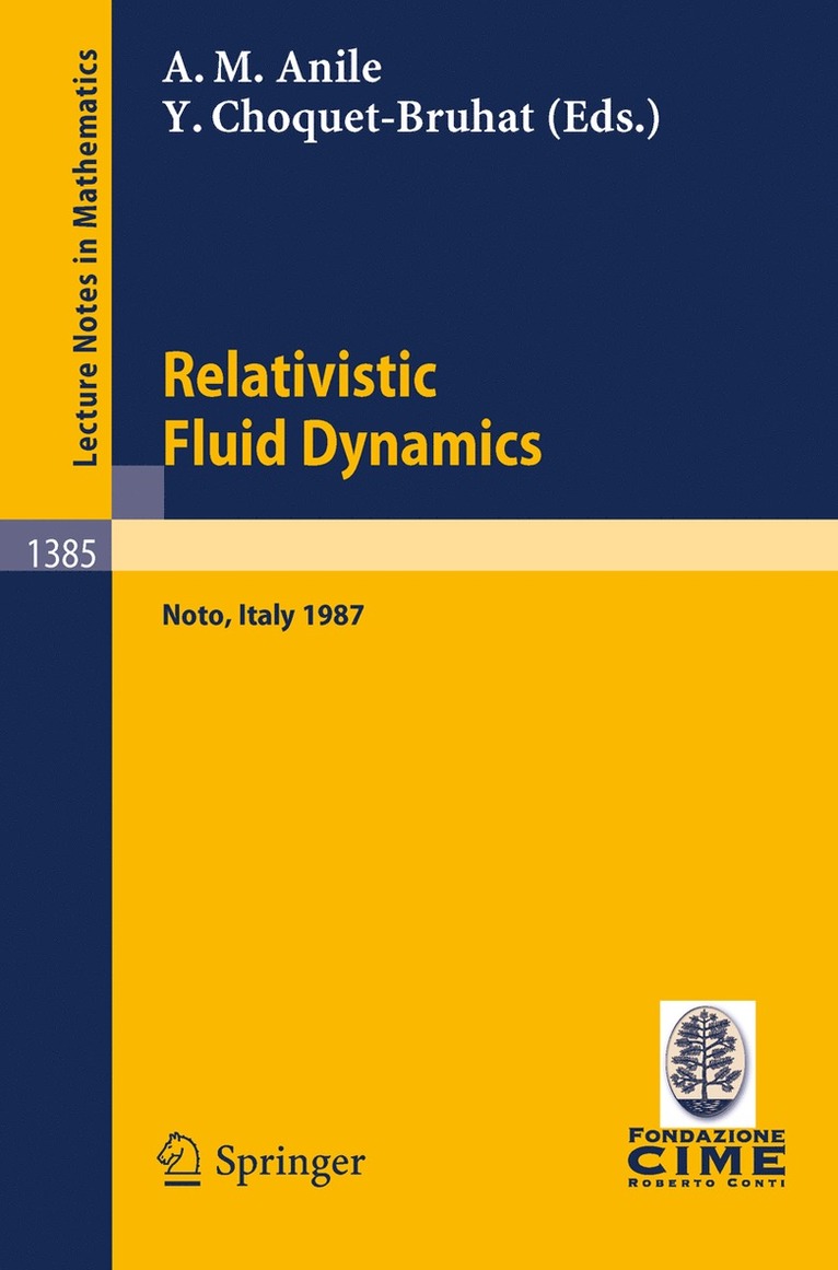 Relativistic Fluid Dynamics 1