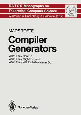 Mads Tofte - Compiler Generators, Inbunden