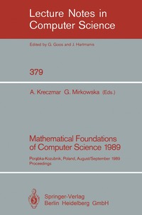 bokomslag Mathematical Foundations of Computer Science 1989