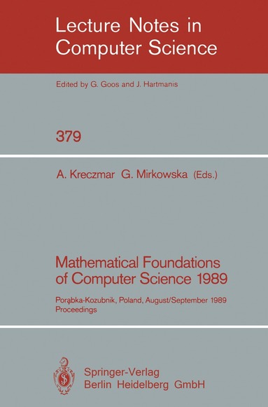 bokomslag Mathematical Foundations of Computer Science 1989