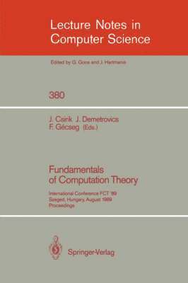 bokomslag Fundamentals of Computation Theory