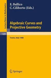 bokomslag Algebraic Curves and Projective Geometry