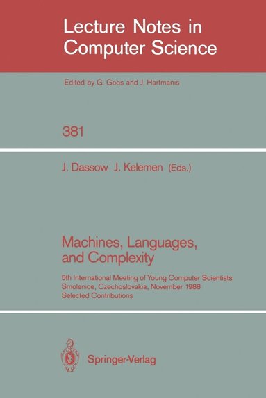 bokomslag Machines, Languages, and Complexity