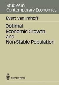 bokomslag Optimal Economic Growth and Non-Stable Population