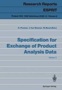 bokomslag Specification for Exchange of Product Analysis Data