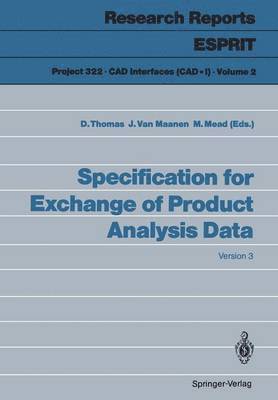 bokomslag Specification for Exchange of Product Analysis Data